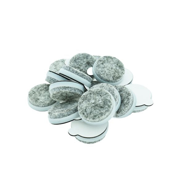 Verlofix viltglijder zelfkl. Ø37mm wit 8x