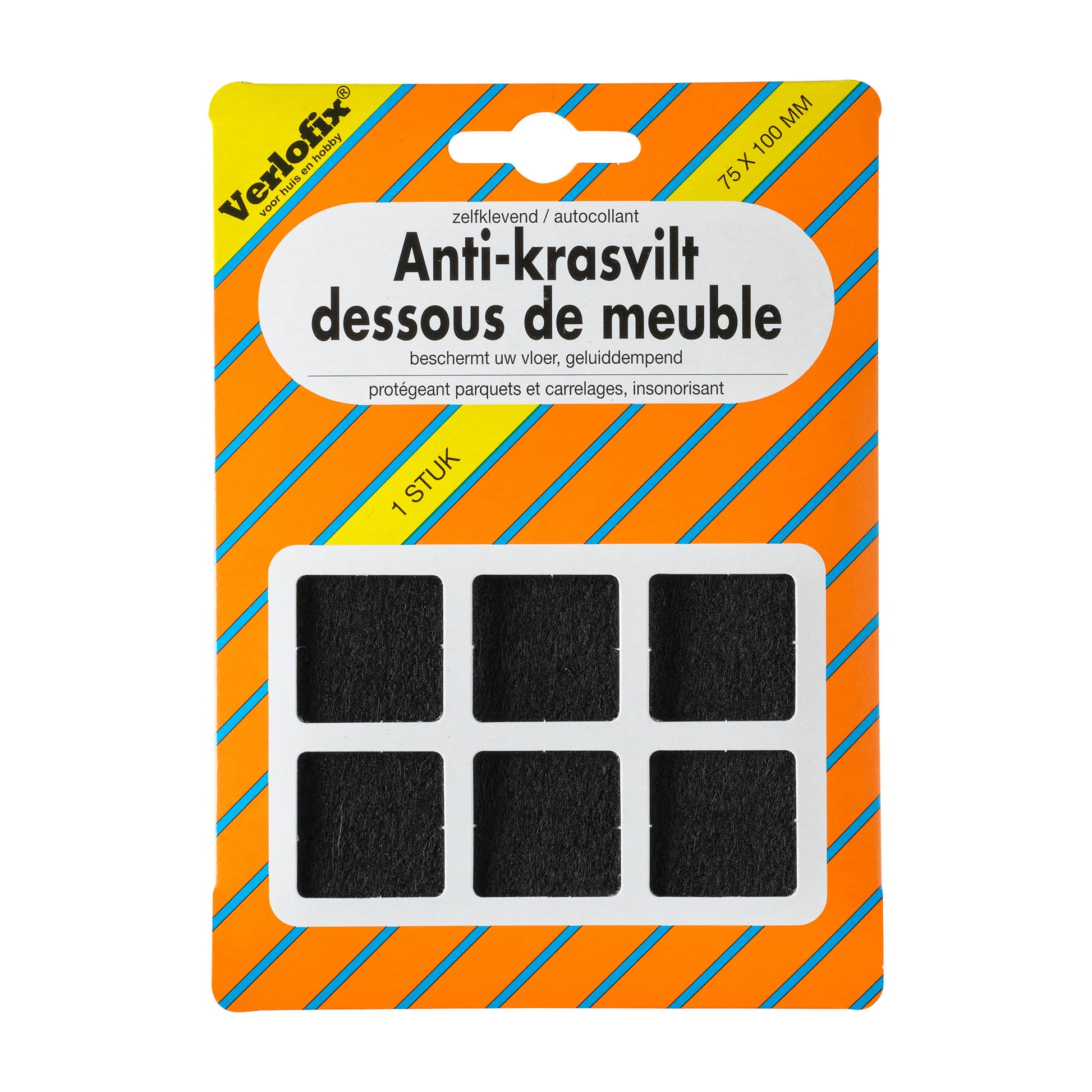 Verlofix Anti-Krasvilt 75x100mm Bruin 1x