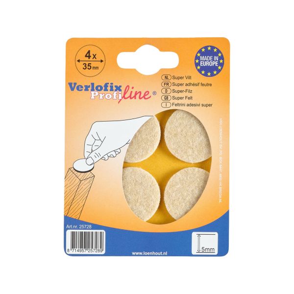 Verlofix Supervilt Ø35mm beige 4x