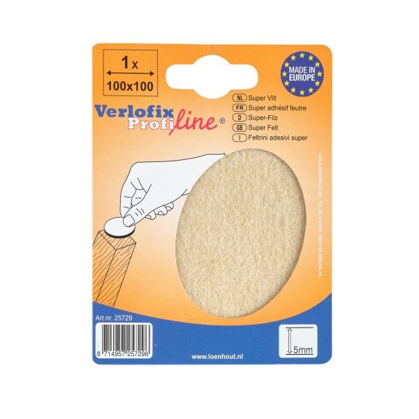 Verlofix Supervilt 100x100mm beige 1x