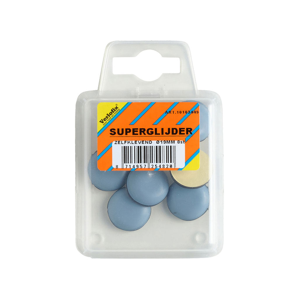 Verlofix PFTE Glijder 19mm zelfklevend set van 8