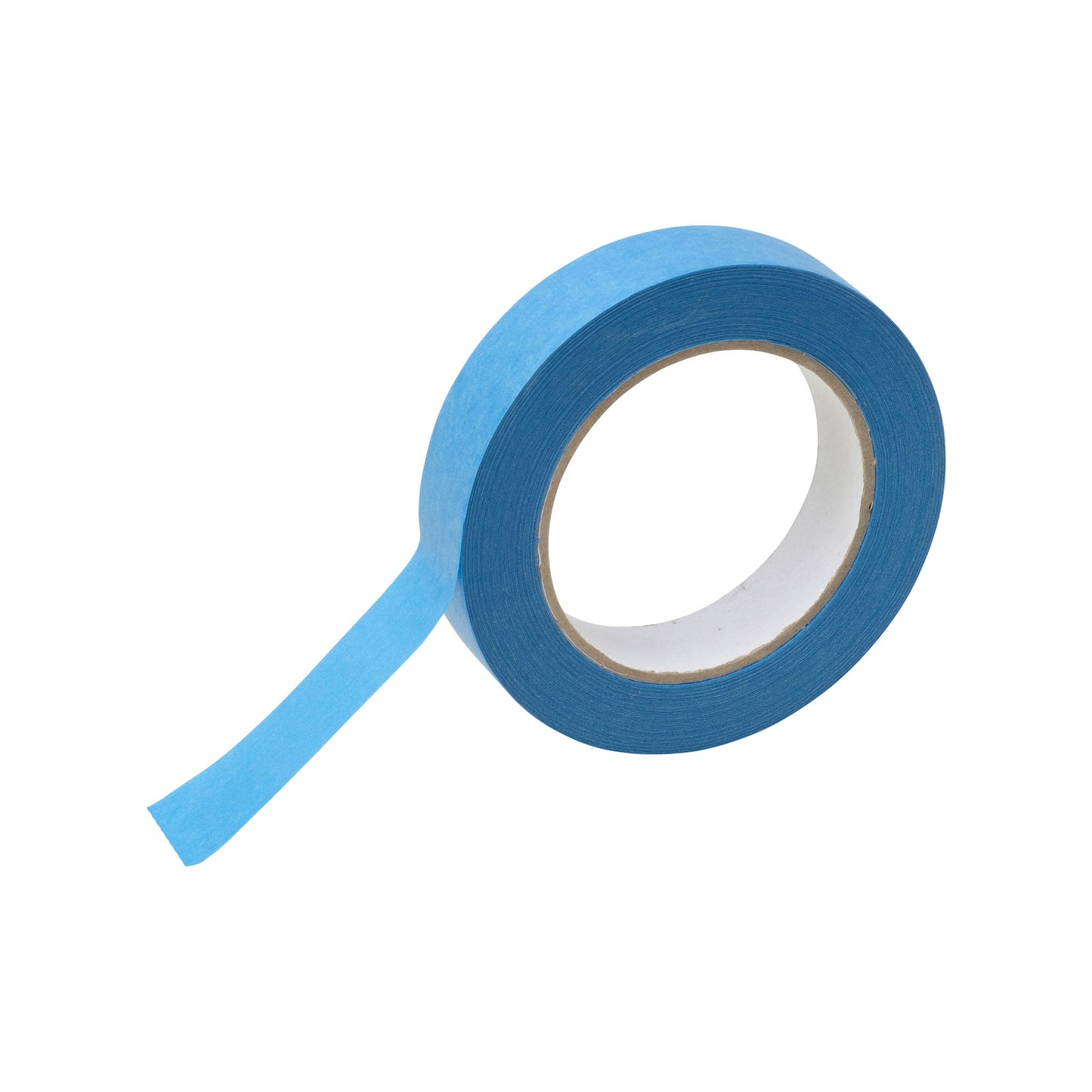 Afplaktape UV blauw 38mm uitgerold