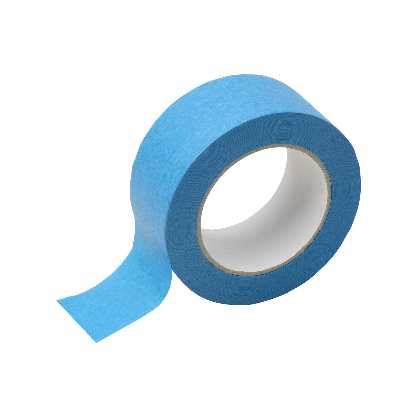 Afplaktape UV blauw 50mm uitgerold