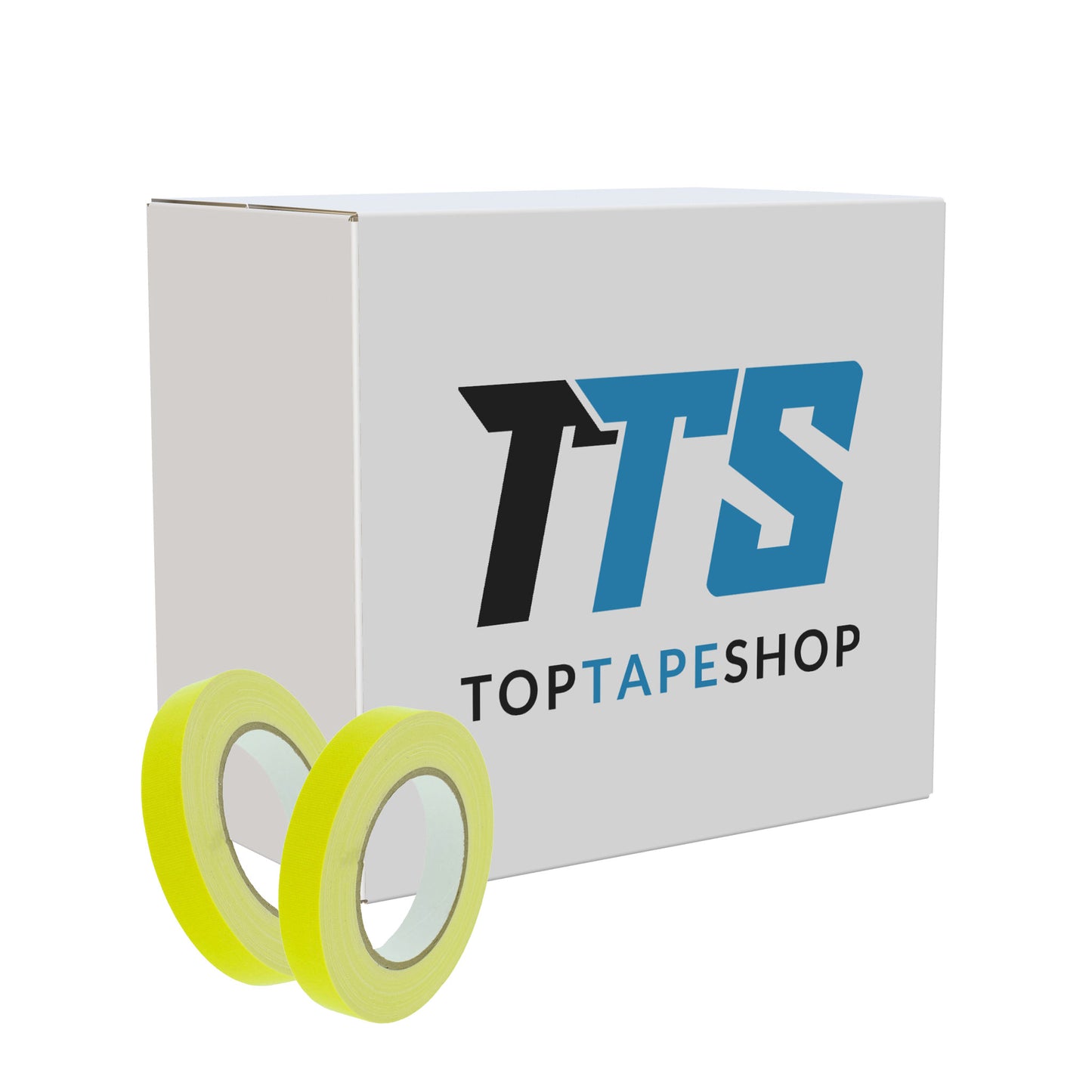 Gaffer tape fluor geel 19mm doos