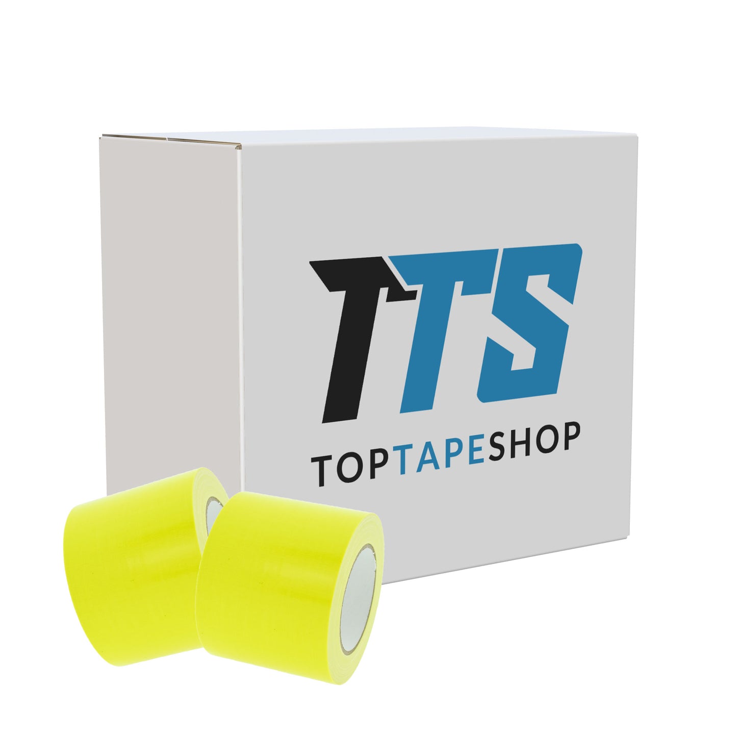Gaffer tape fluor geel 100mm doos