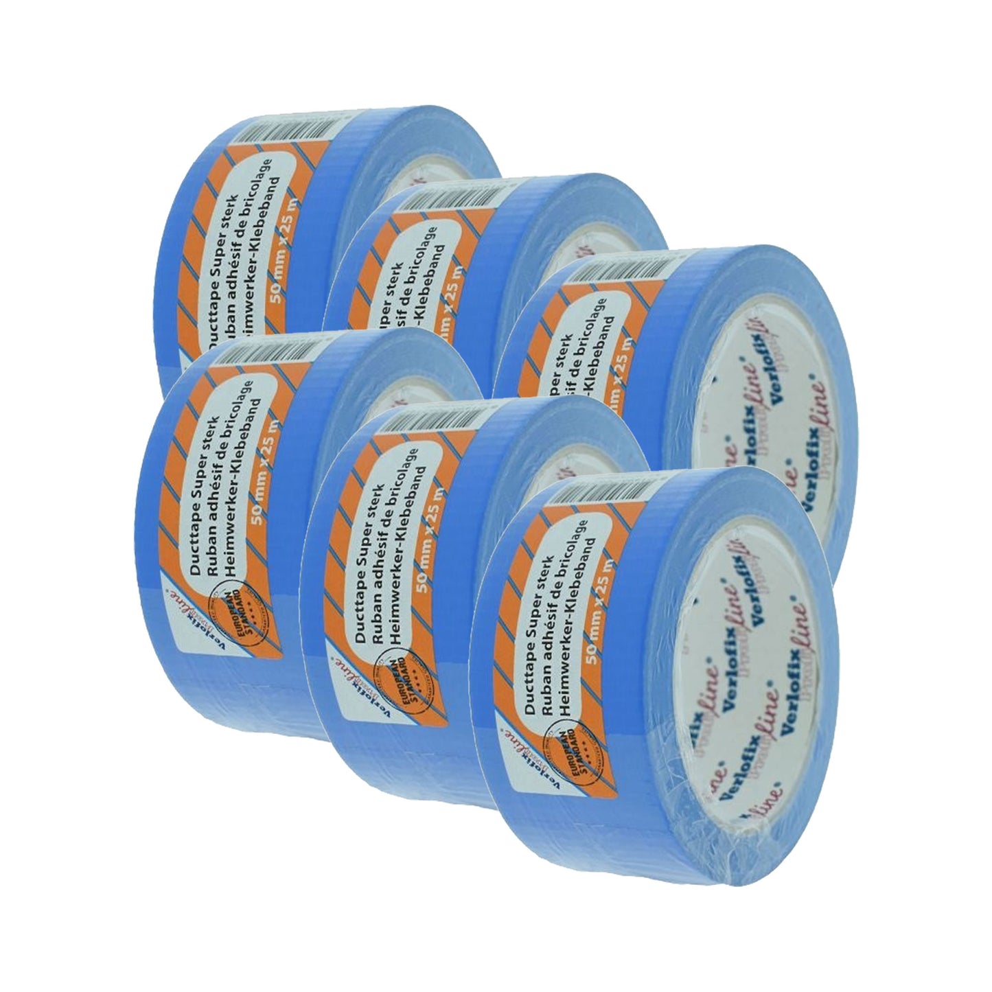 Verlofix Duct tape Blauw aanbieding 6 stuks