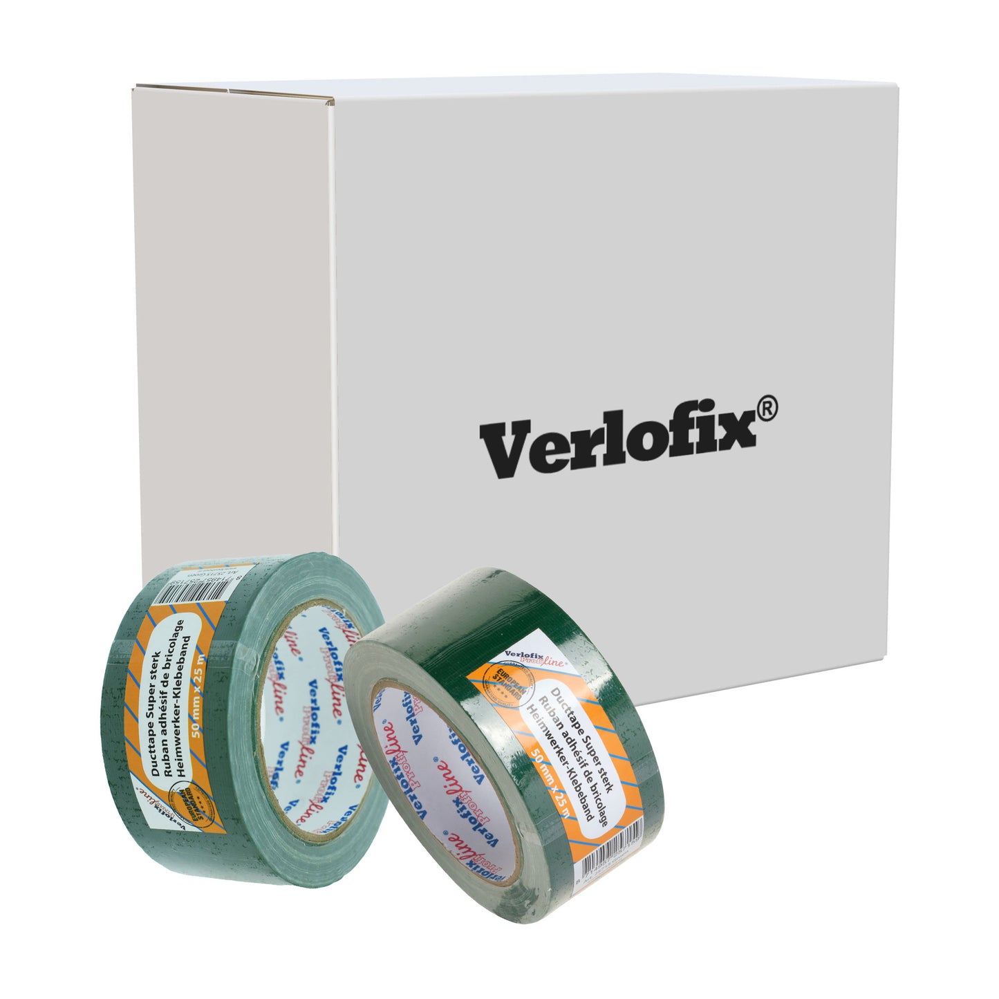 Verlofix Duct tape groen 50mm doos