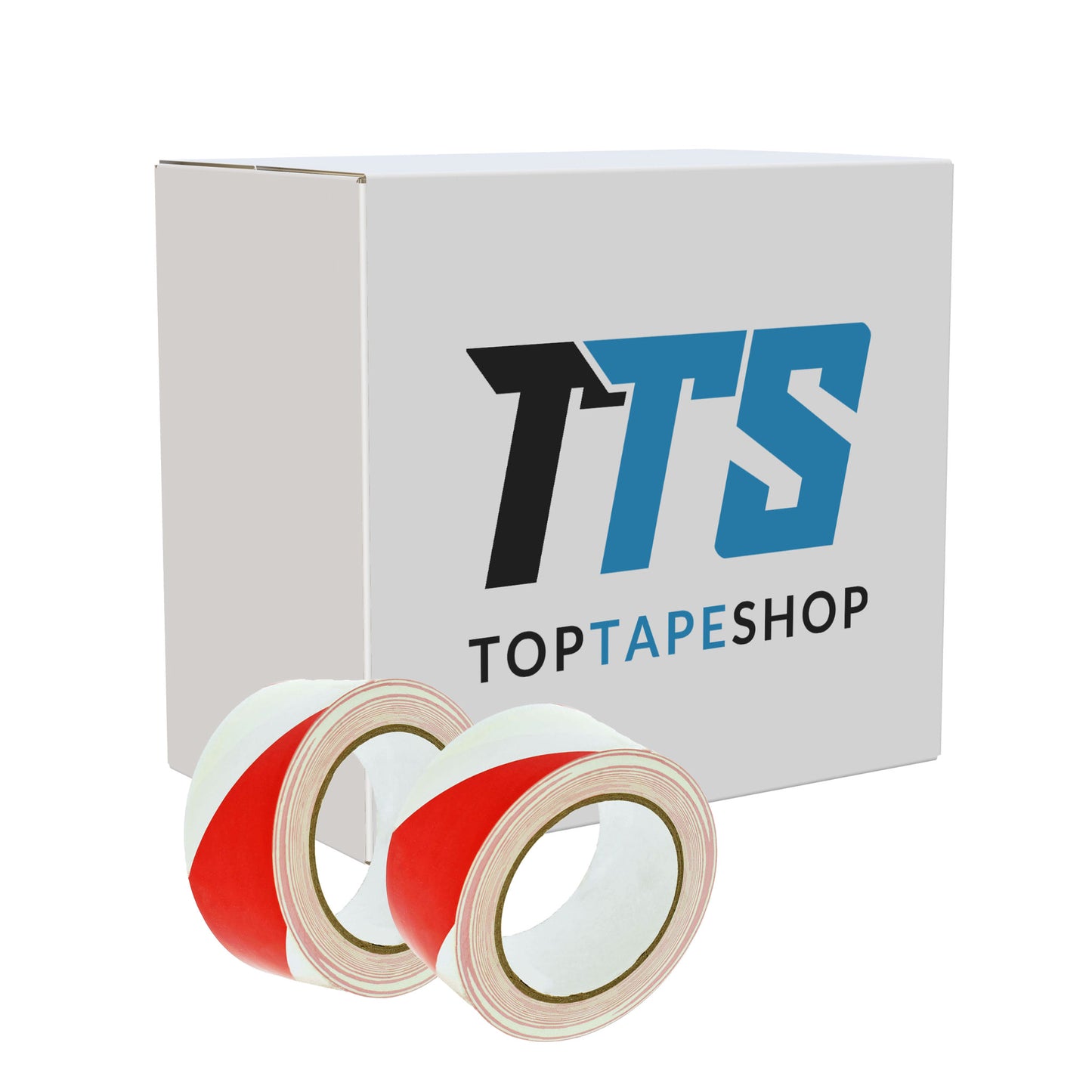 Vloermarkeringstape rood/wit doos