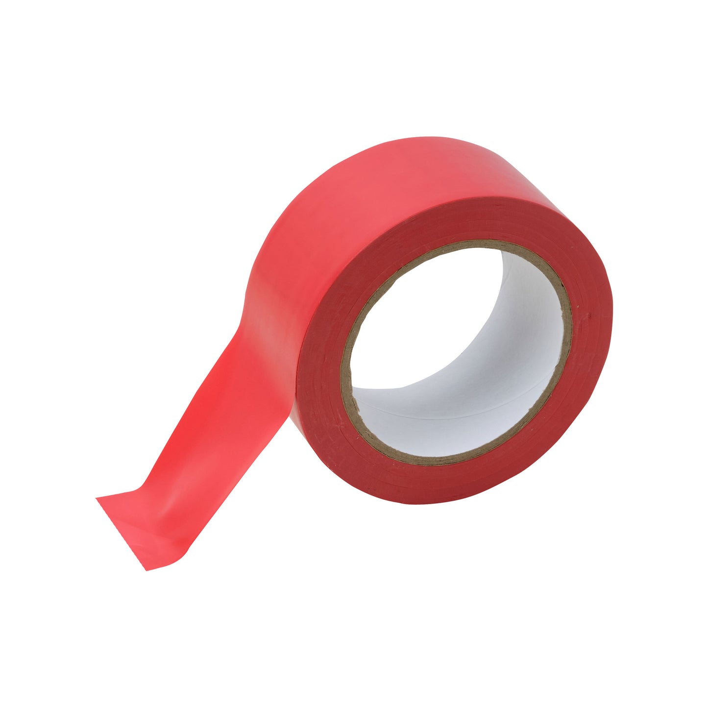 Vloermarkeringstape rood uitgerold