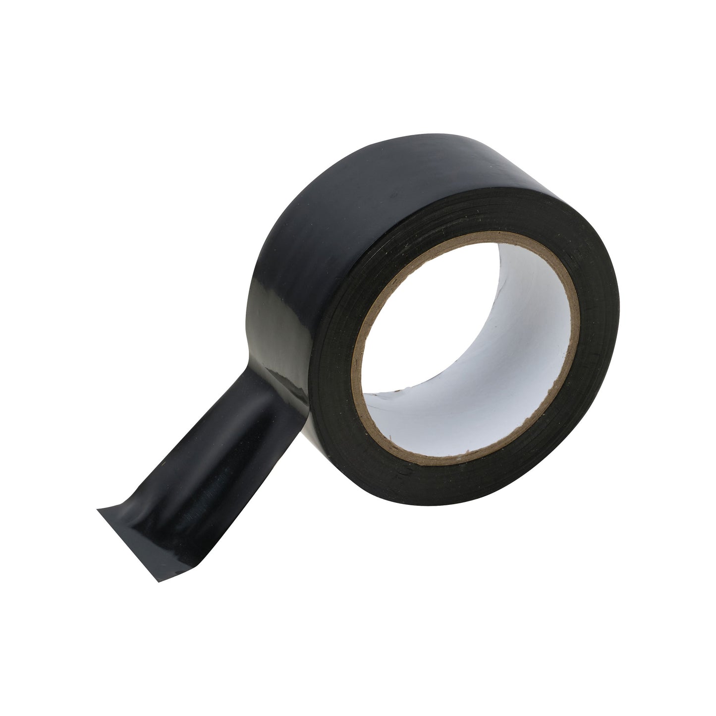Vloermarkeringstape zwart uitgerold