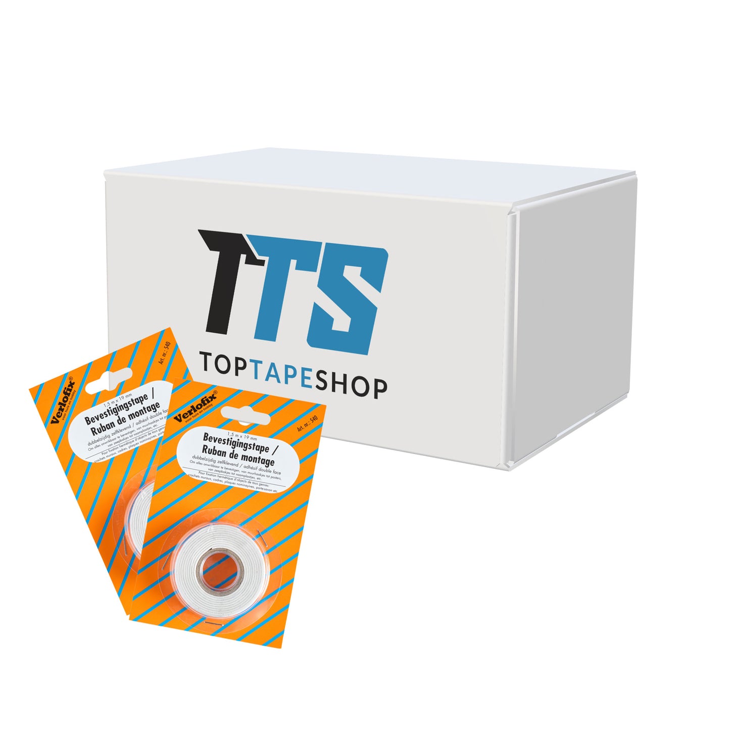 Verlofix dubbelzijdige foamtape 19mm doos