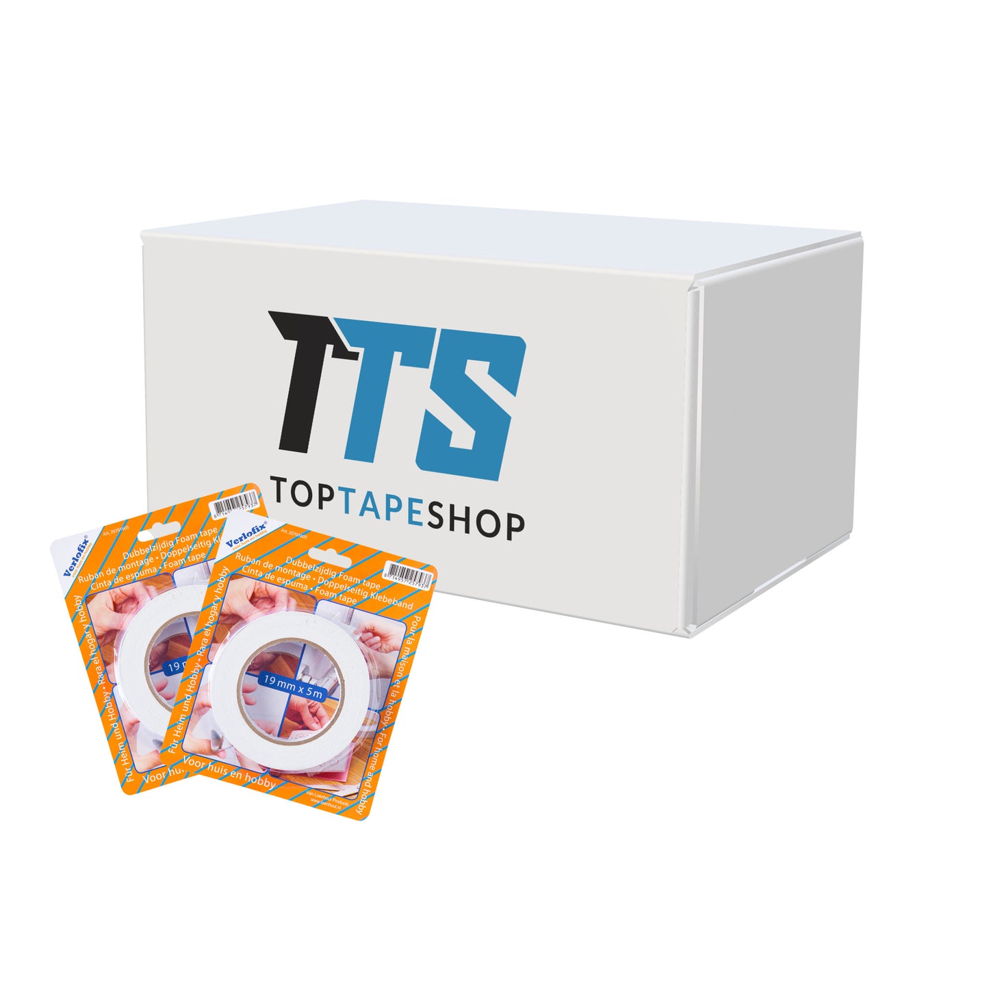 Verlofix Dubbelzijdige Foamtape 19mm x 5m doos
