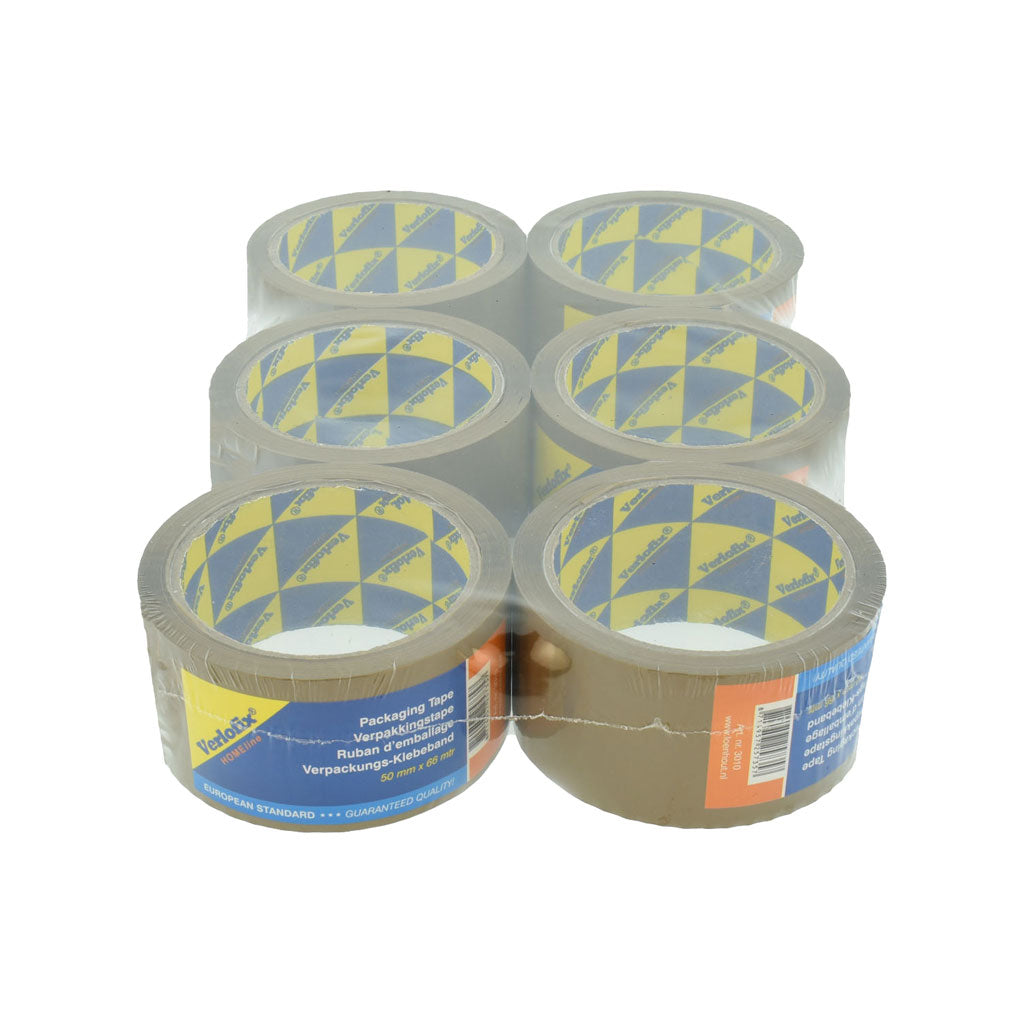 Verlofix Verpakkingstape Pak van 6 stuks