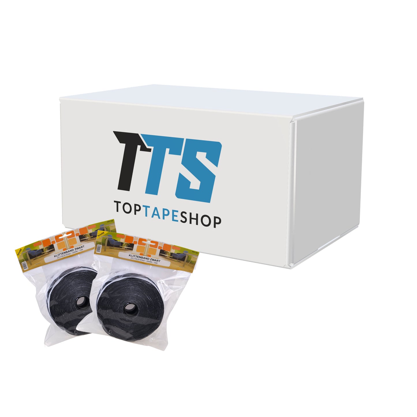 Verlofix Klittenband zwart 20mm x 10 meter doos