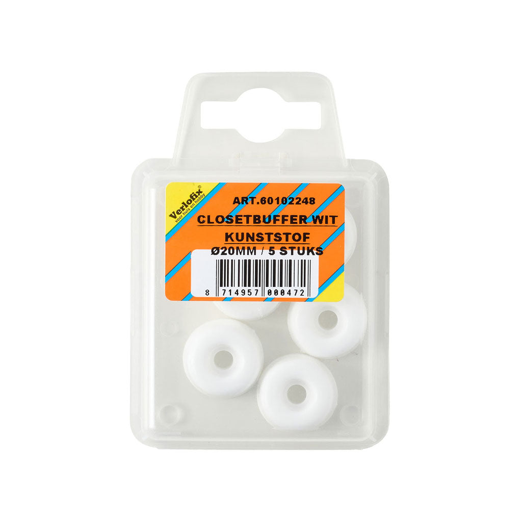 Verlofix closetbuffer Ø20mm wit 5x