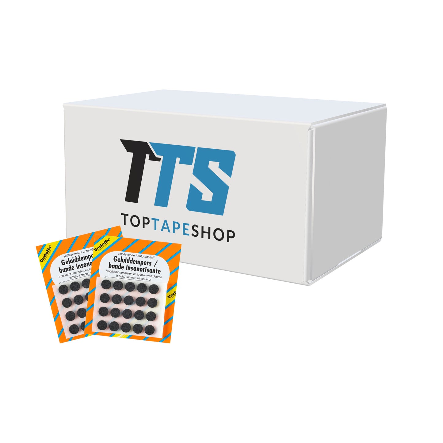 Verlofix geluiddemper Ø10mm zwart 20x