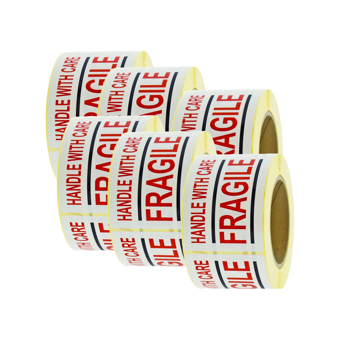 Waarschuwingsetiketten – Handle With Care - 6 rollen
