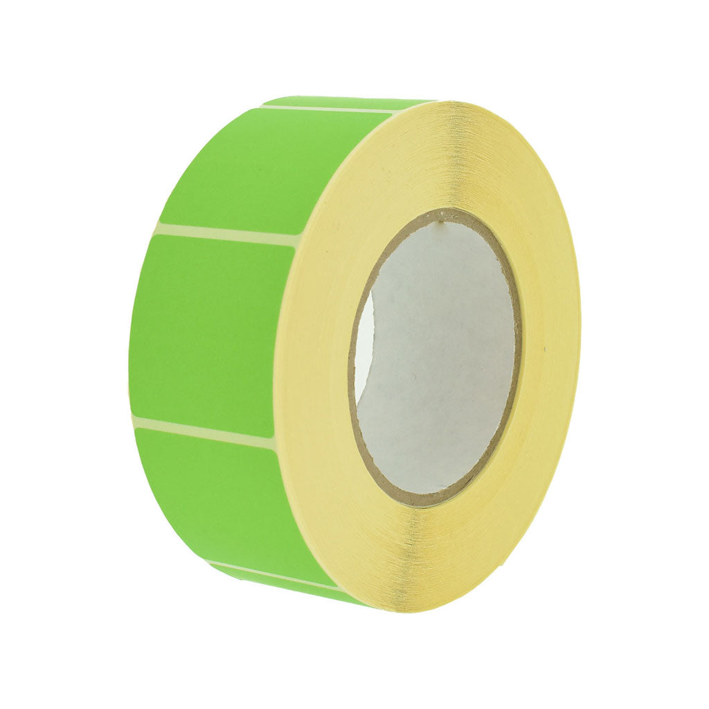 Etiket 80x60mm groen - 2500 stuks