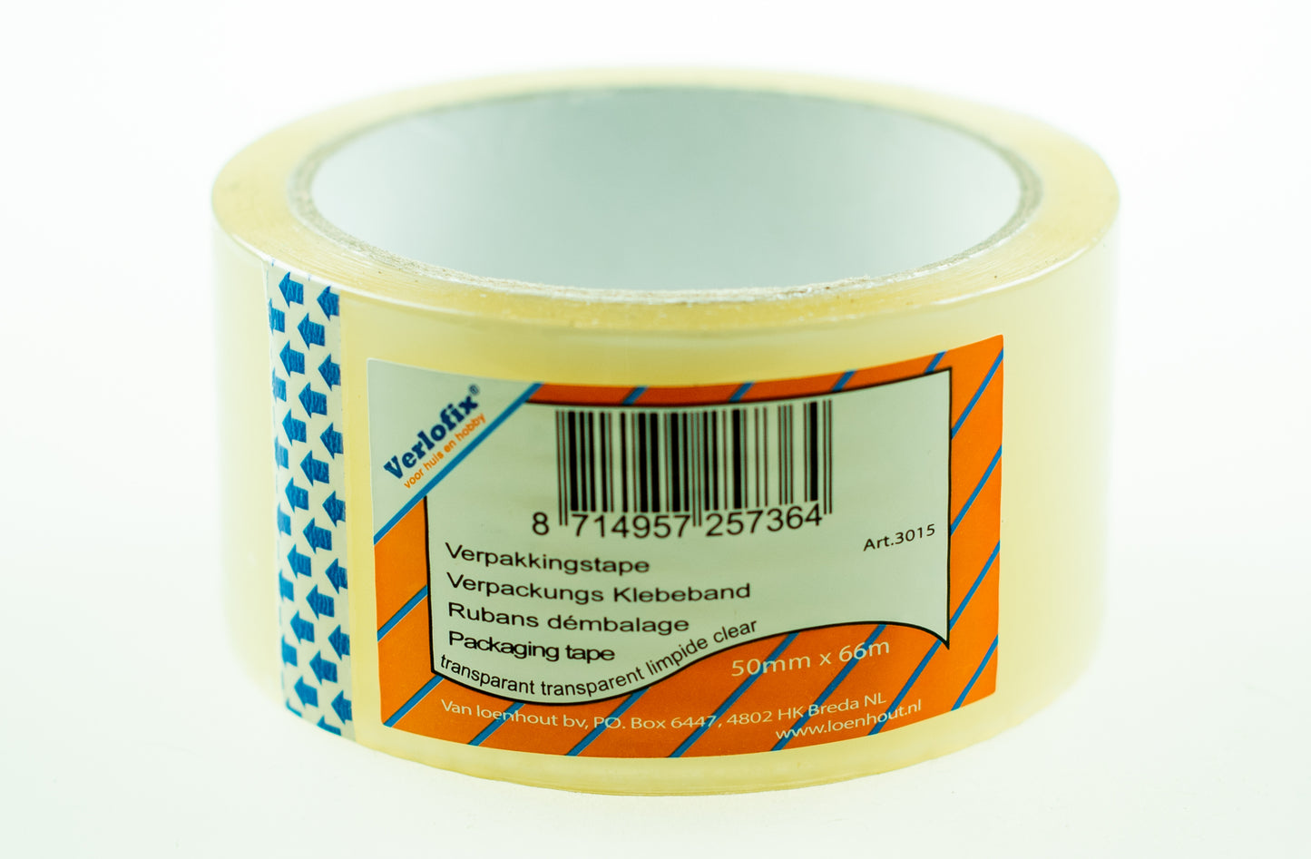 Verlofix Verpakkingstape Transparant 50mm x 66 meter