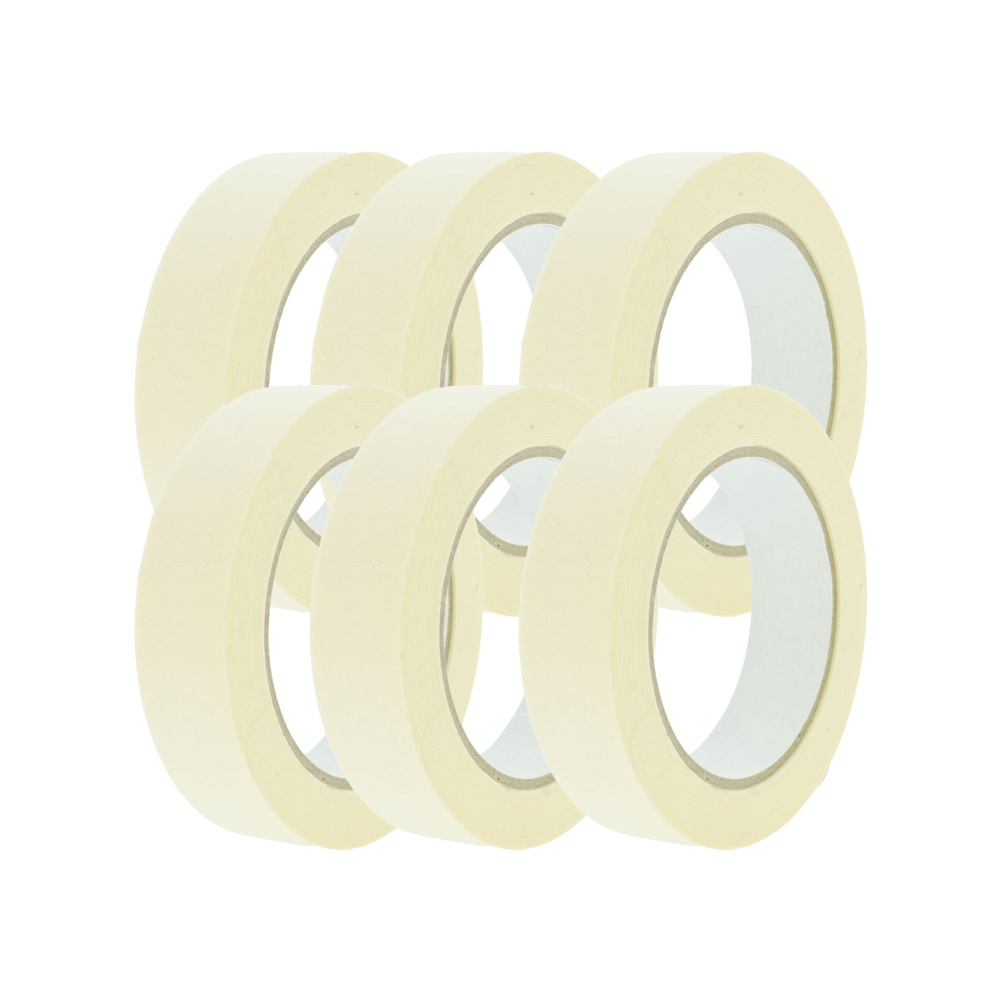 Afplaktape 25mm 6 stuks