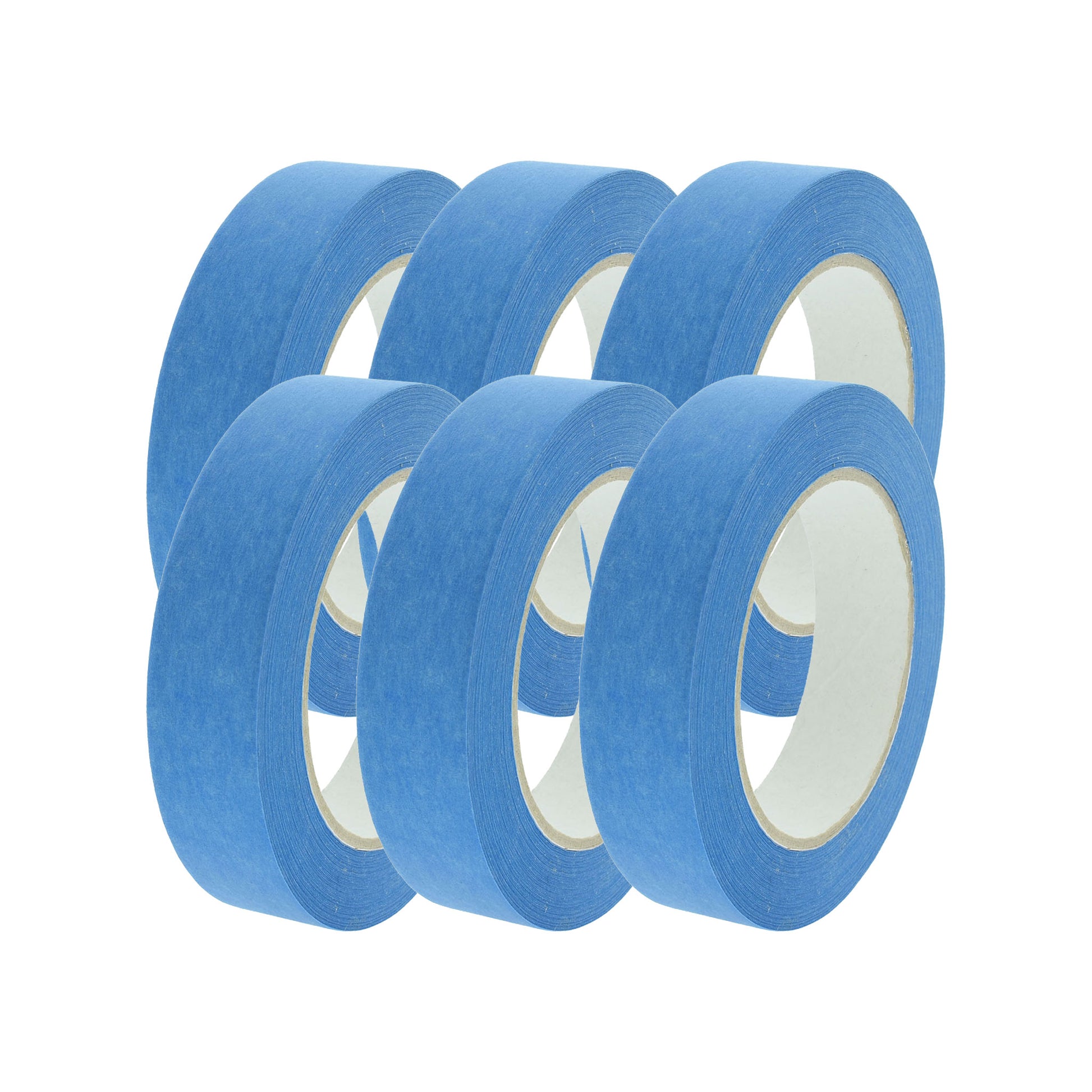 Afplaktape UV blauw 19mm 6 rollen