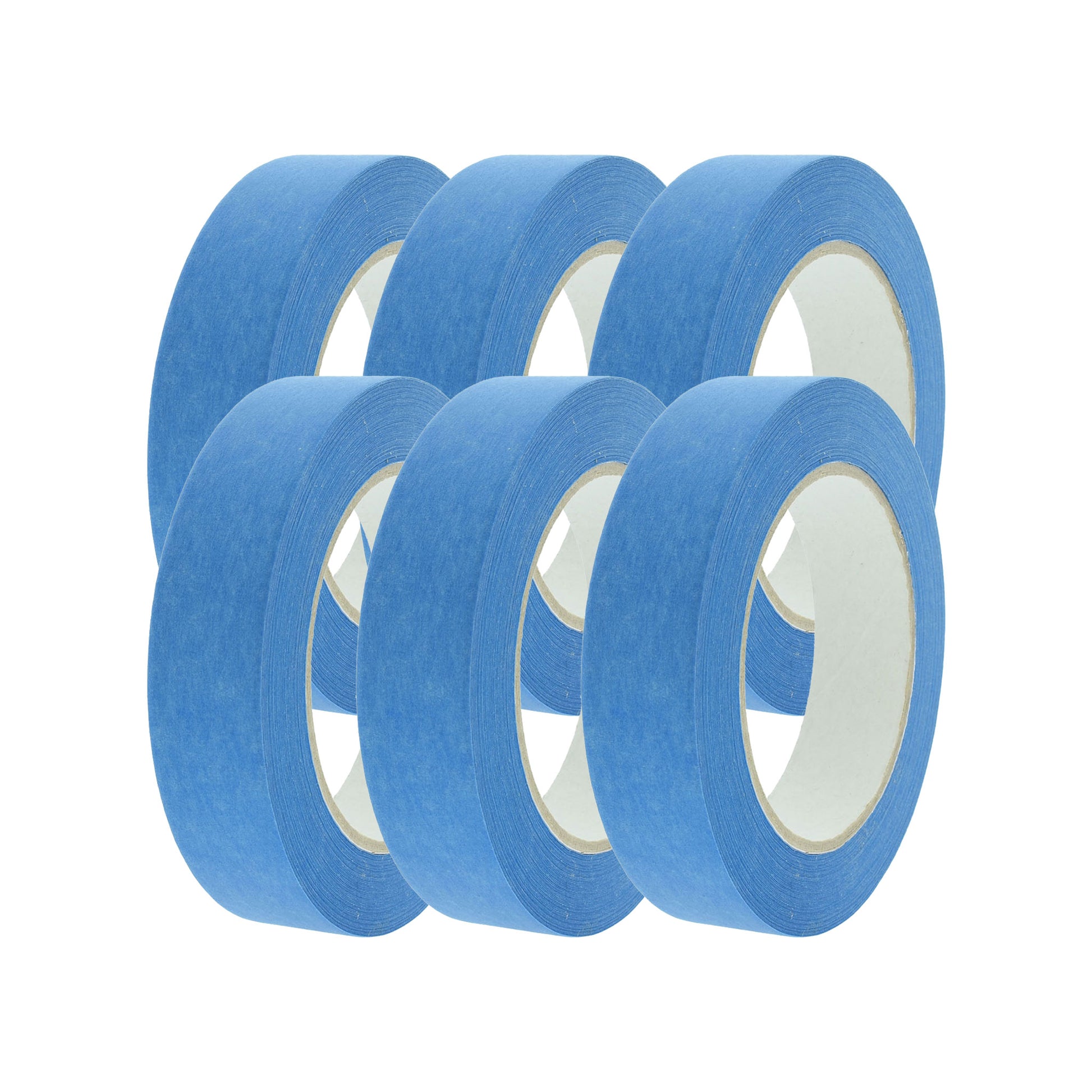 Afplak tape UV blauw 25mm 6 stuks