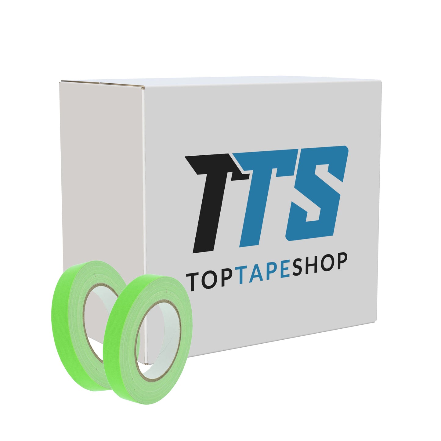 Gaffer tape fluor groen 19mm doos