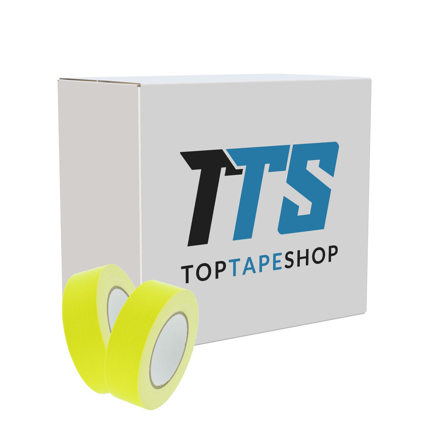 Gaffer tape fluor geel 38mm doos