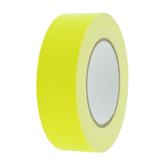Gaffer tape fluor geel 38mm x 25 meter