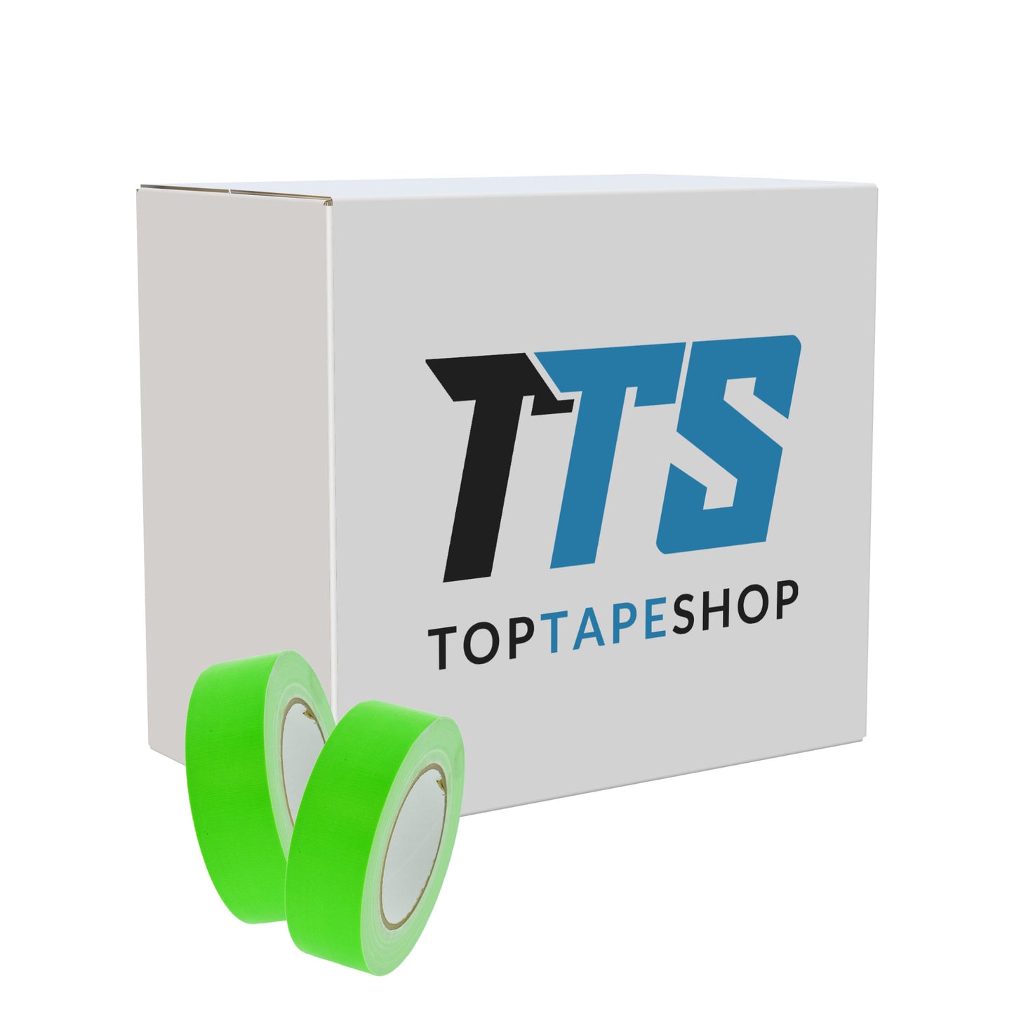 Gaffer tape fluor groen 38mm doos