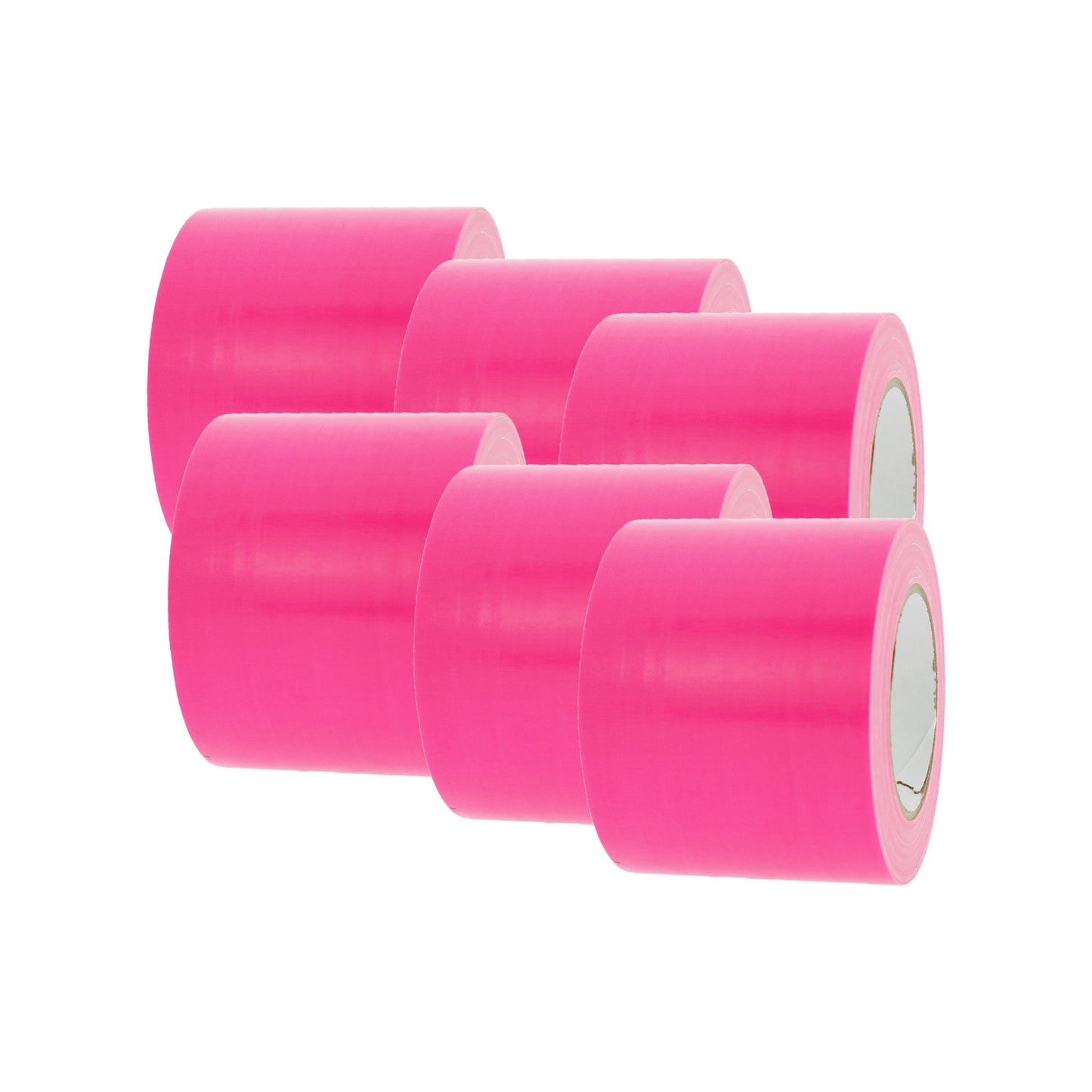 Gaffer tape fluor roze 100mm 6 stuks