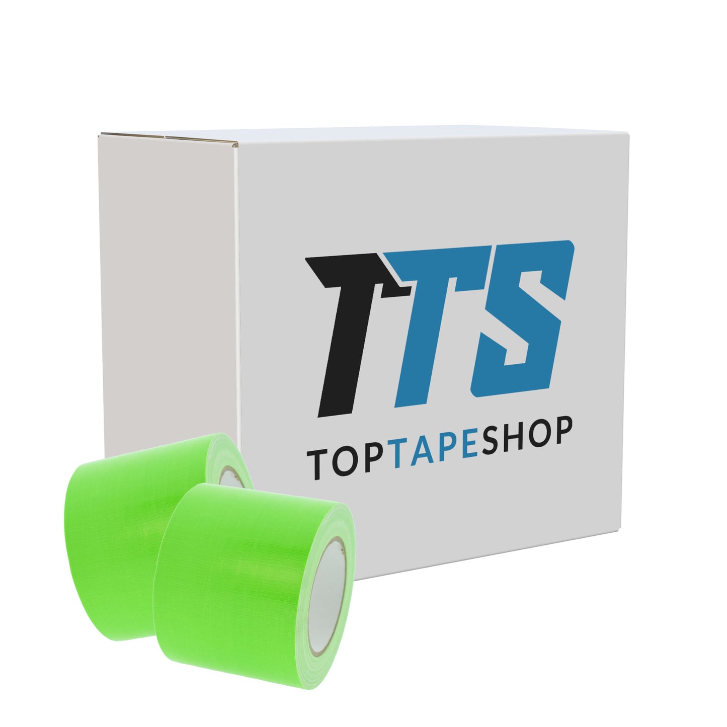 Gaffer tape fluor groen 100mm doos