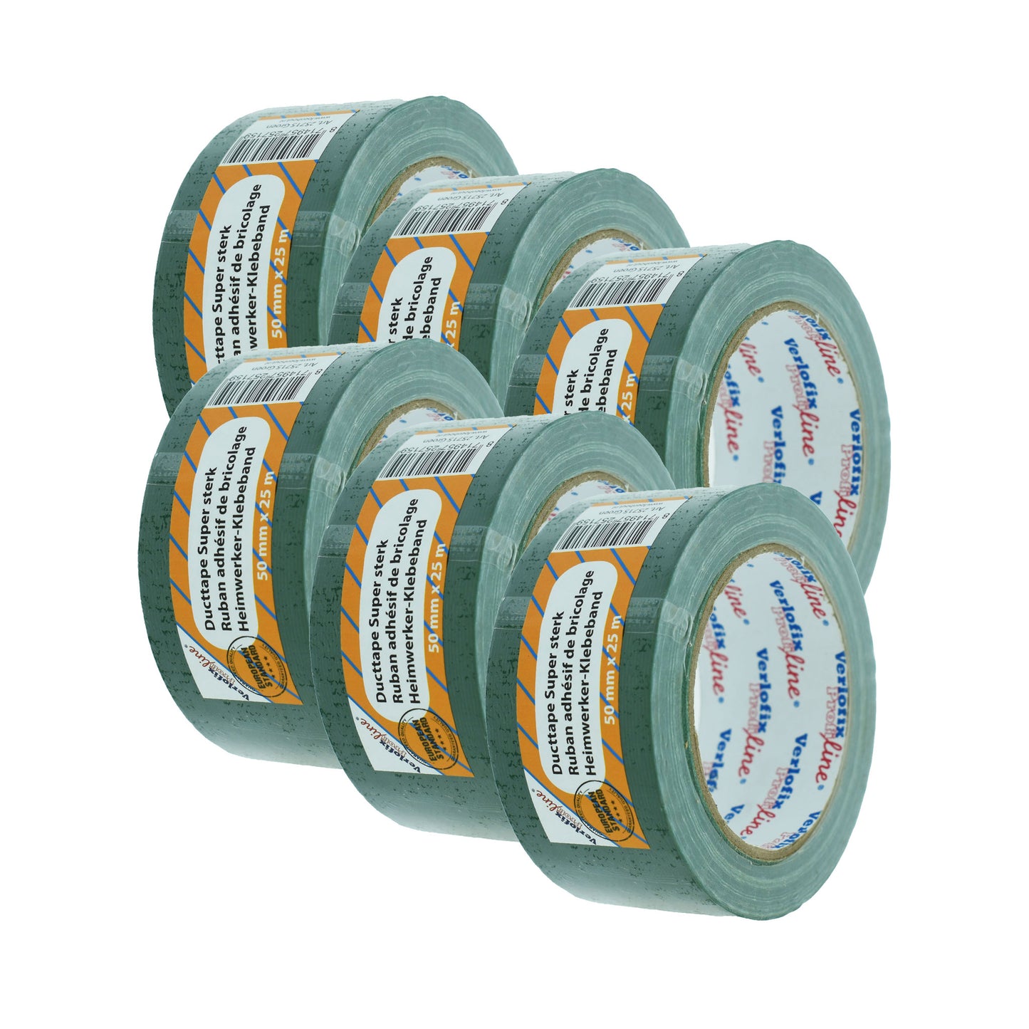 Verlofix Duct tape groen aanbieding 6 stuks
