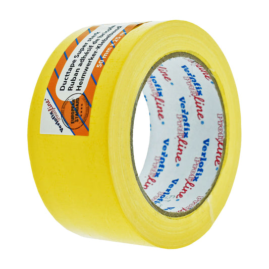 Verlofix Duct tape Geel 50mm x 25m