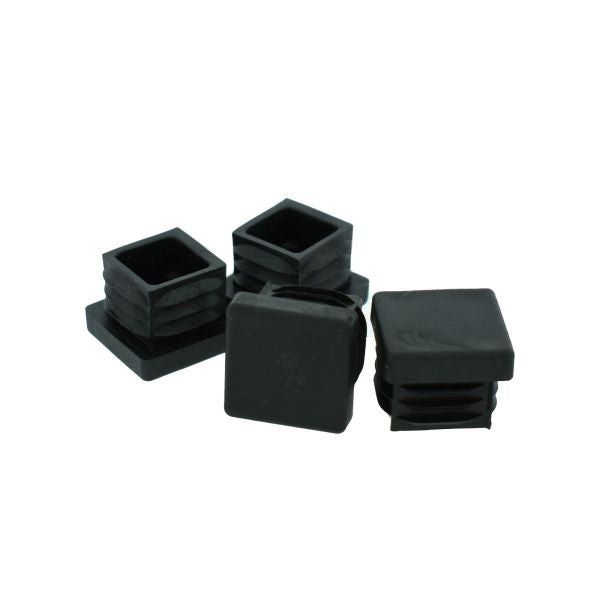 Verlofix buisstop 25x25mm zwart 4x