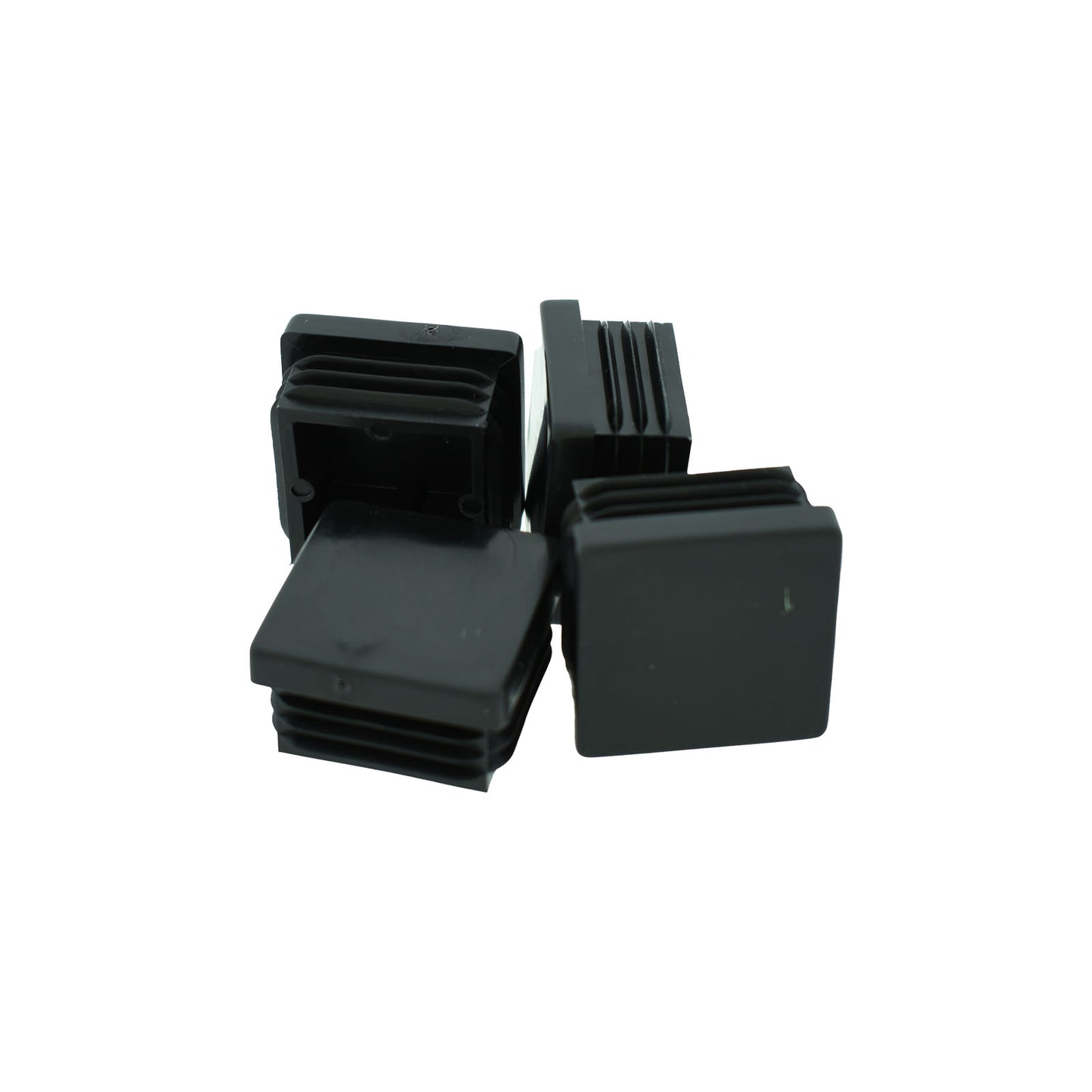 Verlofix buisstop 30x30mm zwart 4x