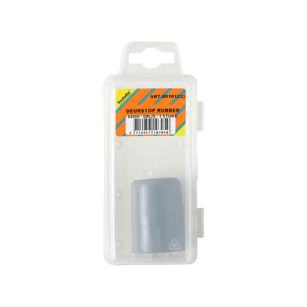 Verlofix deurstop grijs, rubber 50 mm