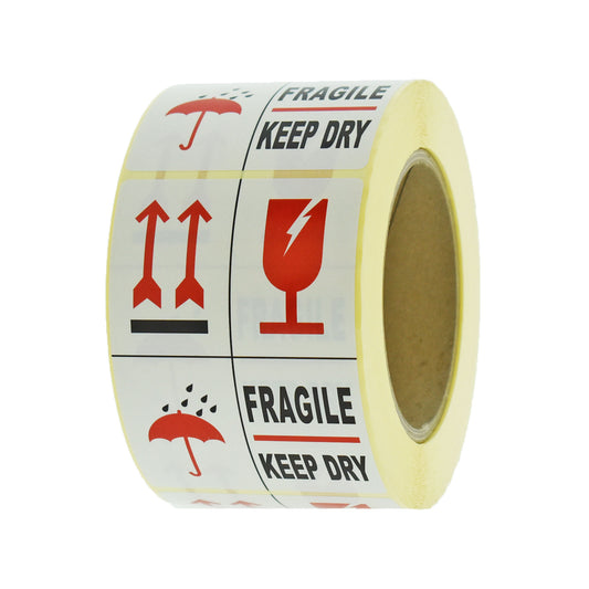 Waarschuwingsetiketten – Fragile / Keep Dry