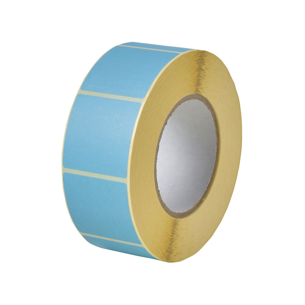 Etiket 50x50mm blauw