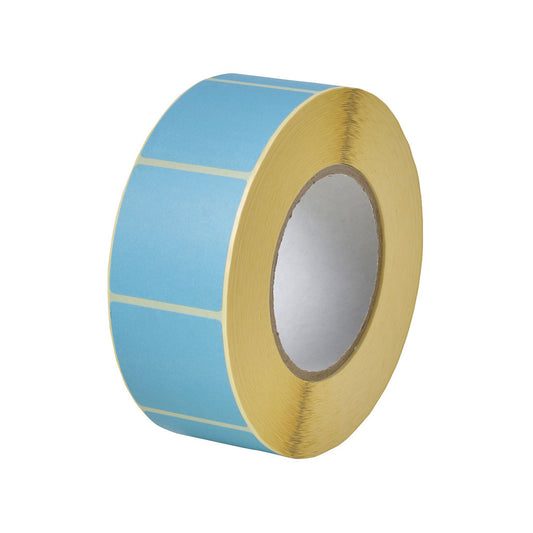 Etiket 50x50mm blauw
