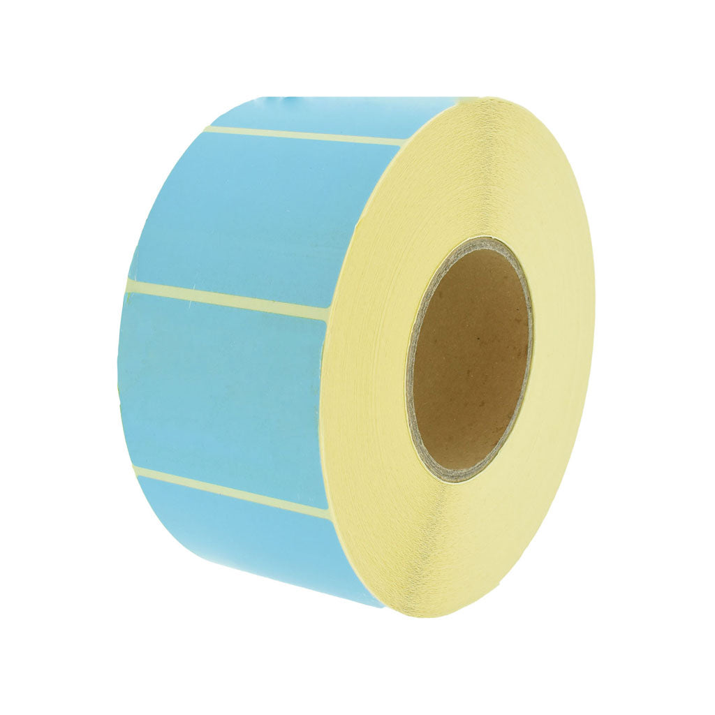 Etiket 80x60mm blauw - 2500 stuks